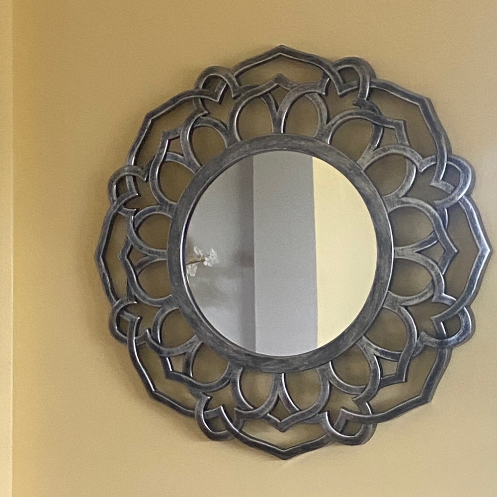 Elegant Silver Wall Mirror